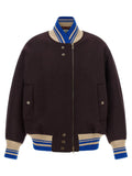 Dries Van Noten Dries Van Noten Purple Wool Bomber