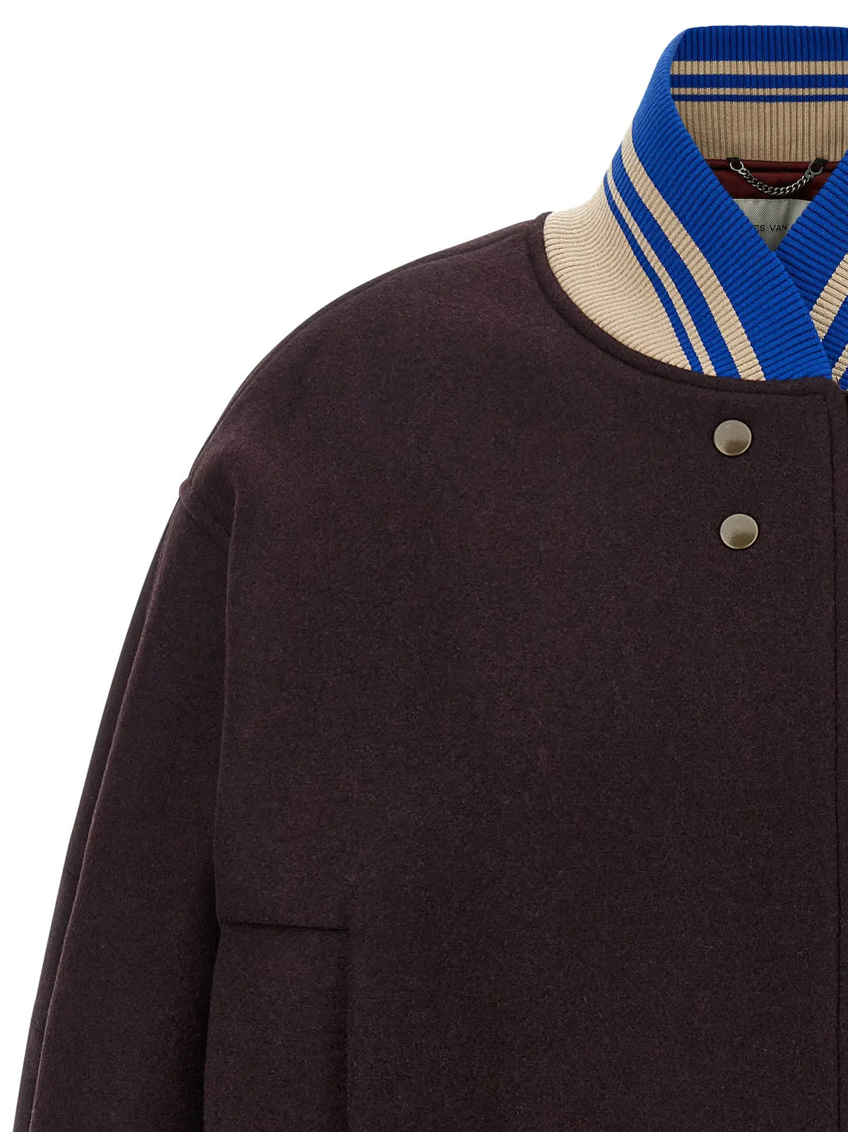 Dries Van Noten Dries Van Noten Purple Wool Bomber