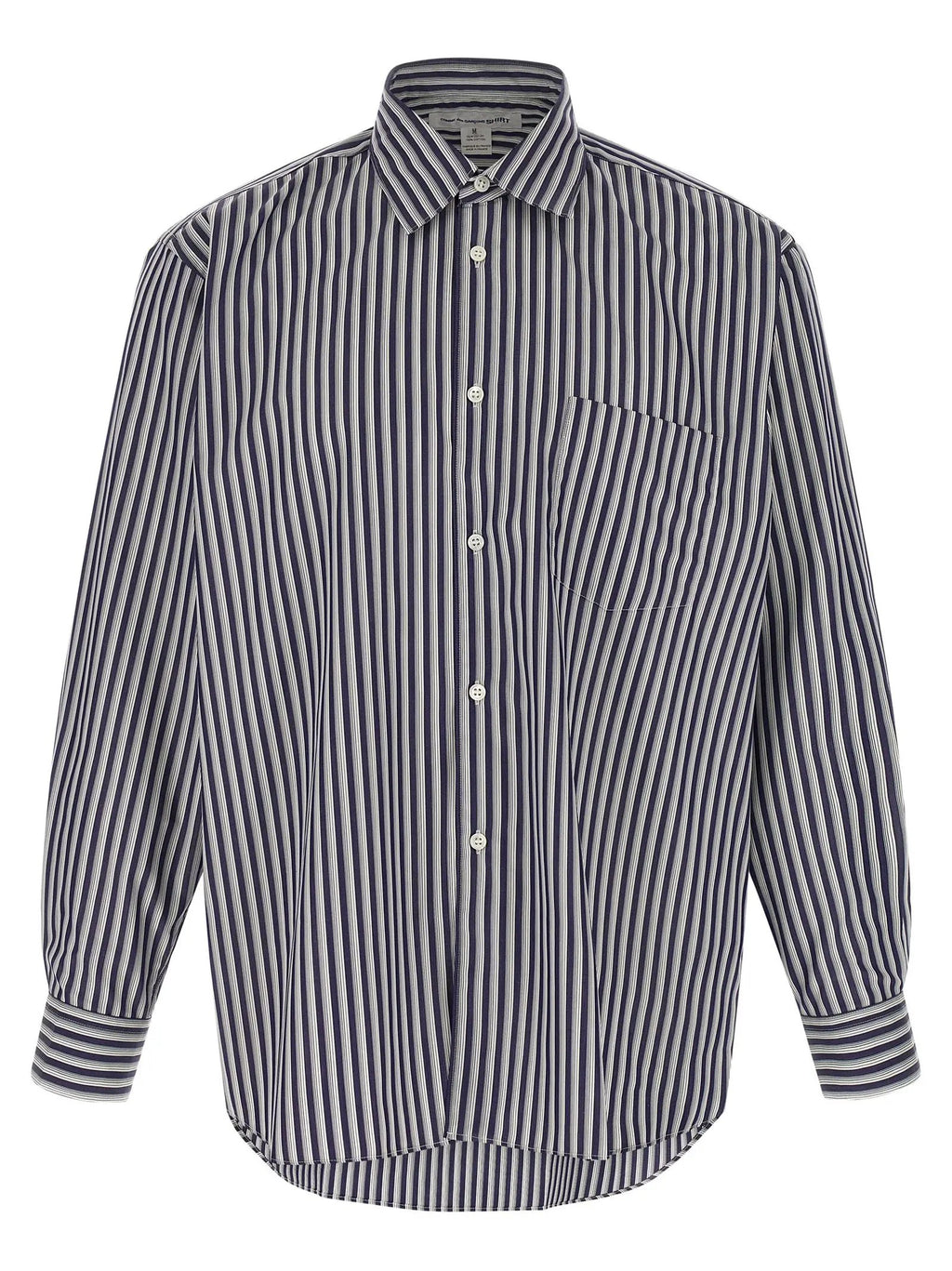 Comme Des Garçons Chemisier en coton bleu