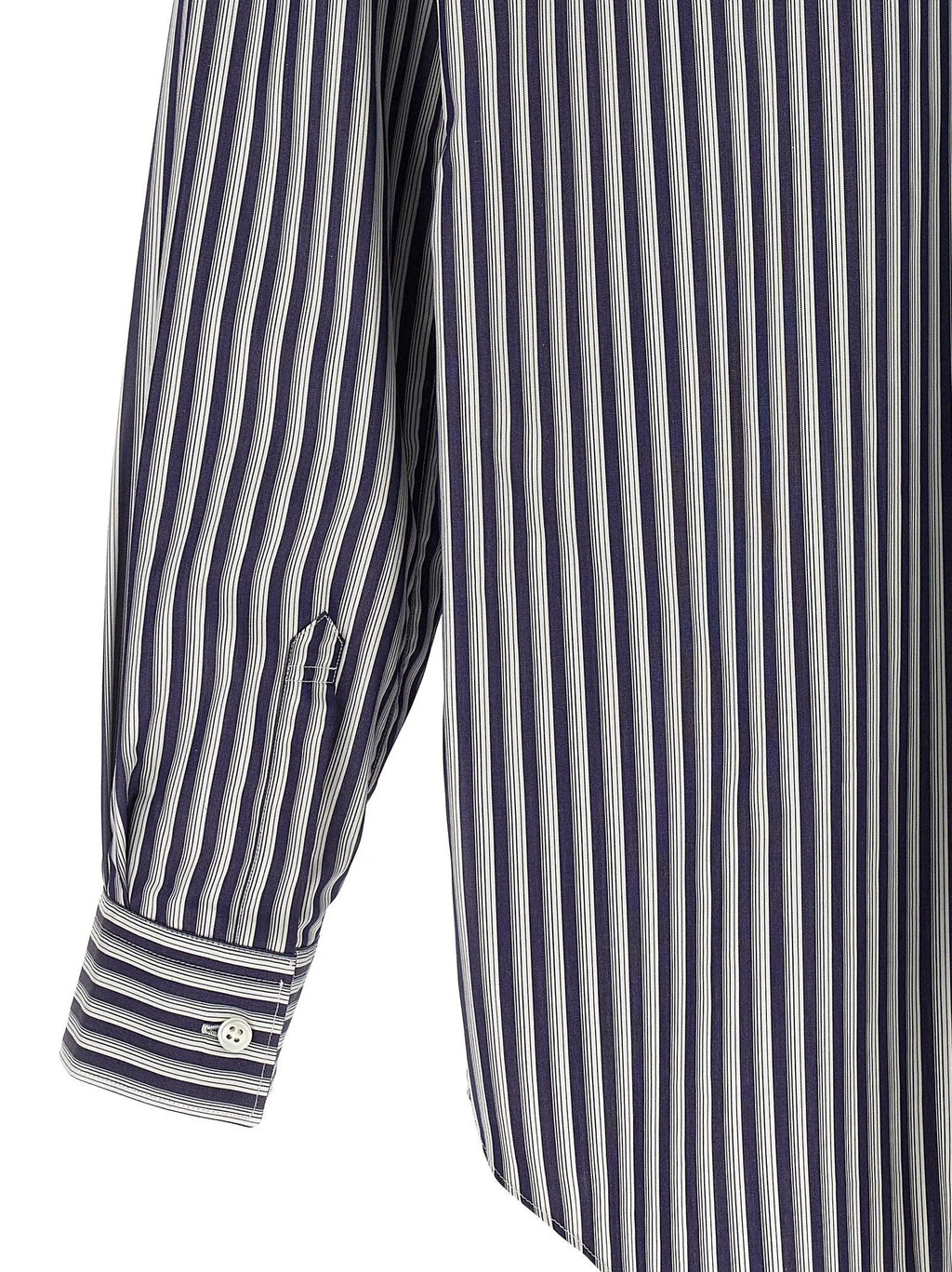 Comme Des Garçons Chemisier en coton bleu
