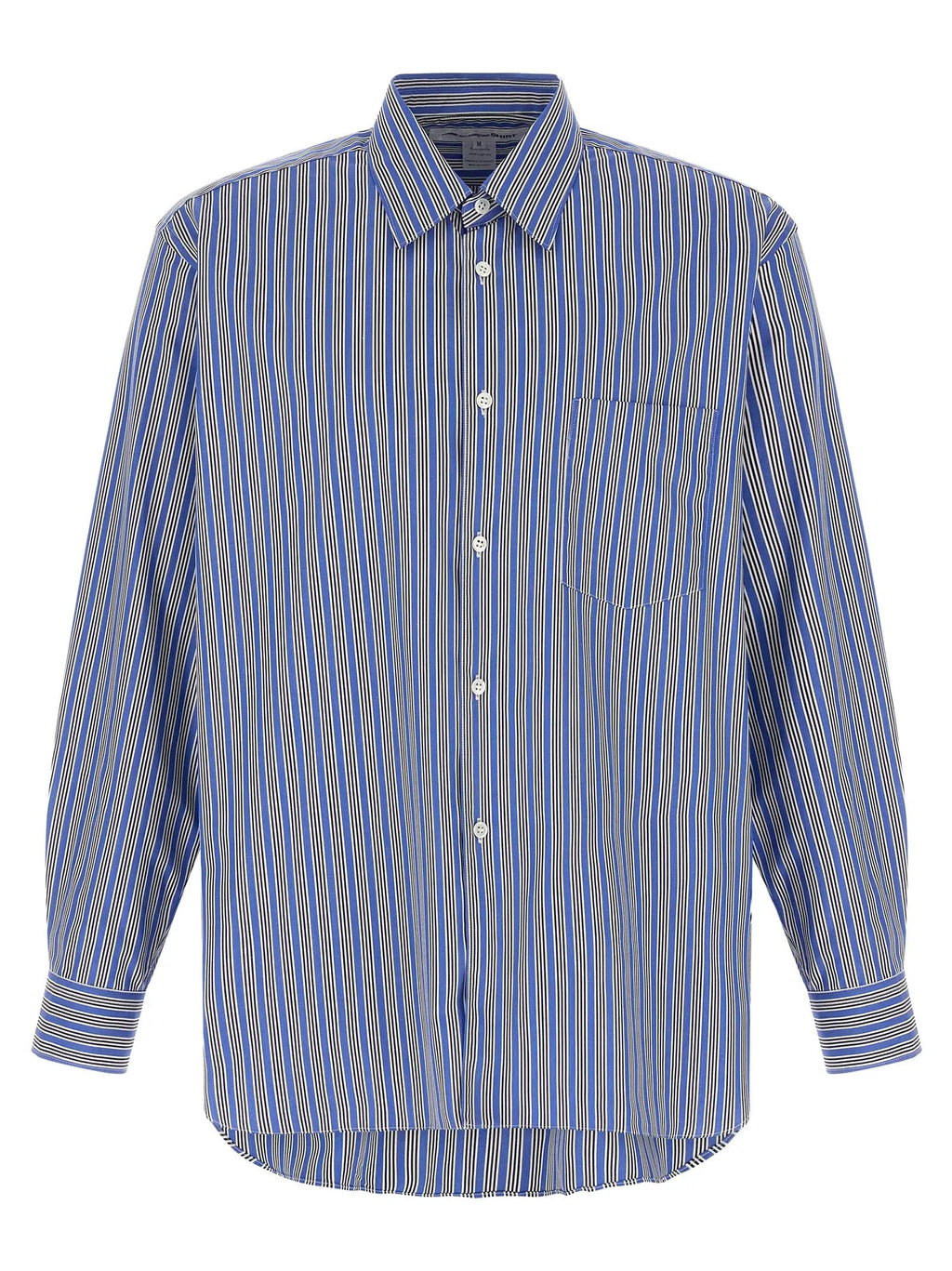 Comme Des Garçons Chemisier en coton bleu