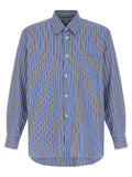 Comme Des Garçons Chemisier en coton bleu