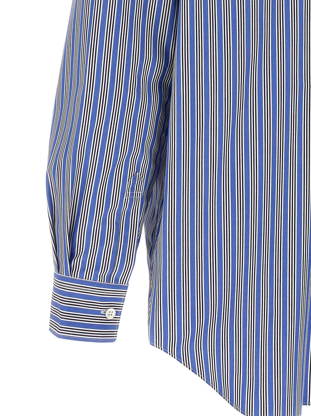 Comme Des Garçons Chemisier en coton bleu