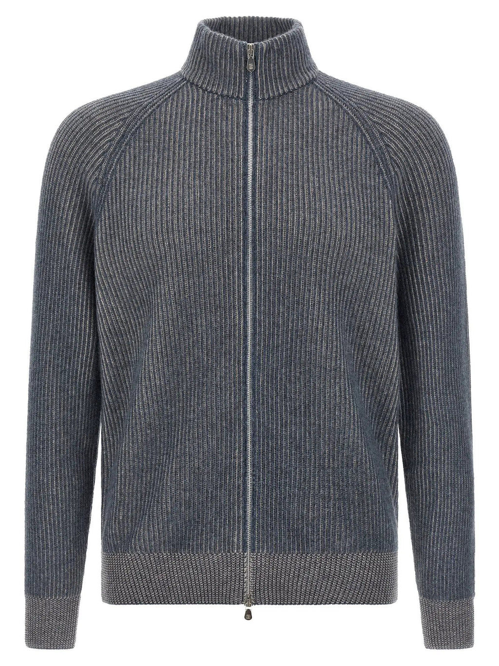 Brunello Cucinelli Blue Cashmere Cardigan