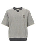 Brunello Cucinelli Gray Cotton Sweatshirt