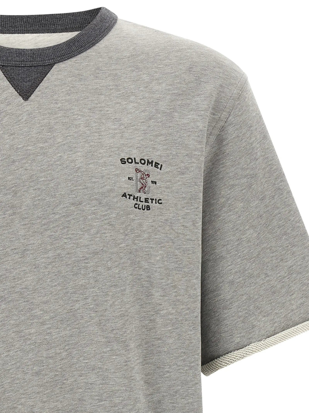 Brunello Cucinelli Gray Cotton Sweatshirt