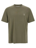 Brunello Cucinelli Bicolor Cotton T-Shirt