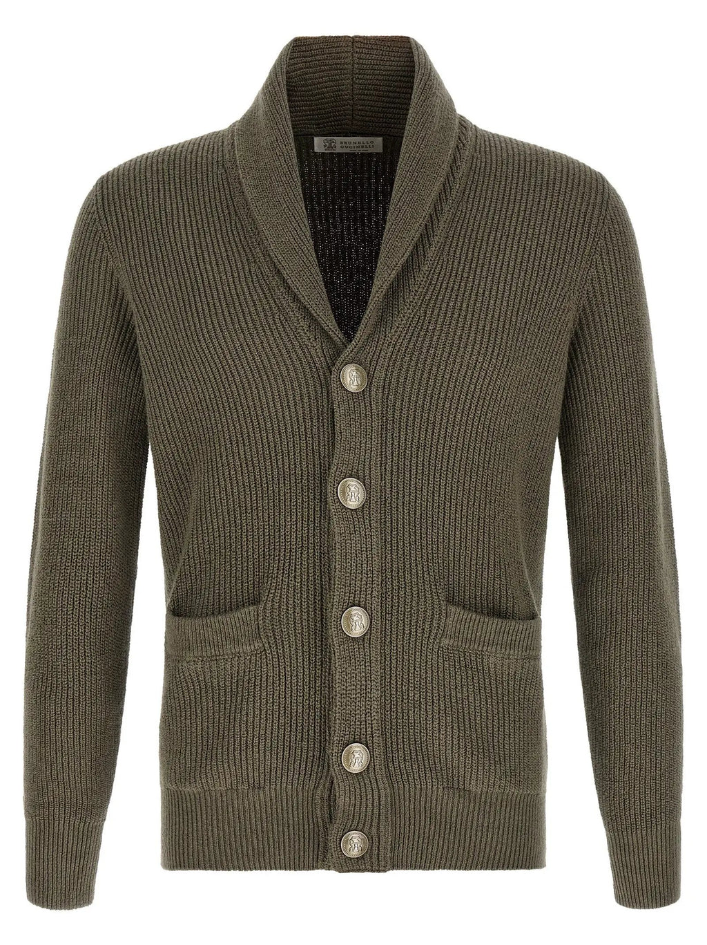 Brunello Cucinelli Bicolor Cotton Cardigan