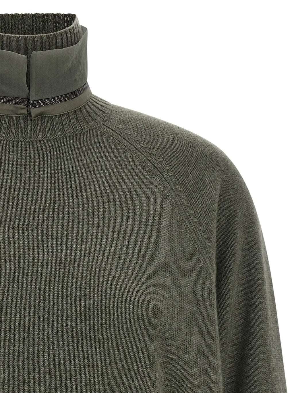 Brunello Cucinelli Bicolor Cashmere Cardigan