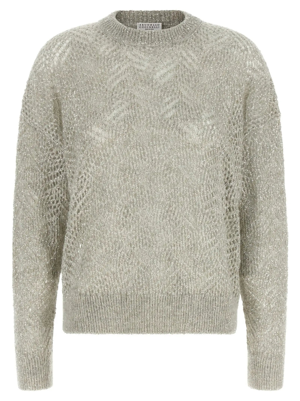 Cardigan Brunello Cucinelli en polyamide gris