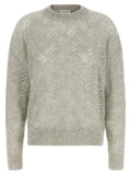 Cardigan Brunello Cucinelli en polyamide gris