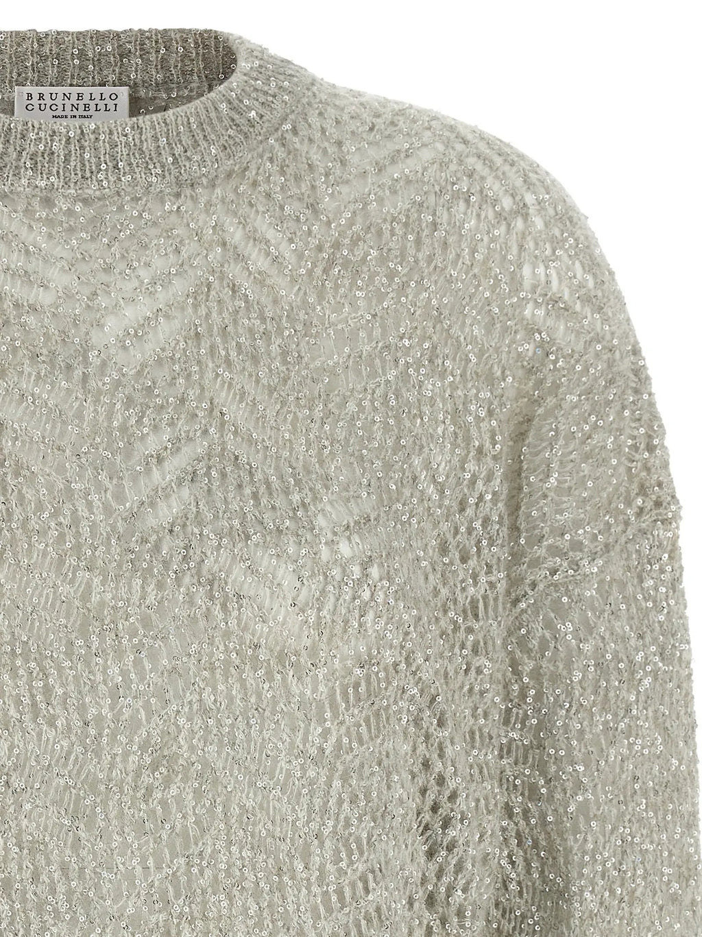 Cardigan Brunello Cucinelli en polyamide gris