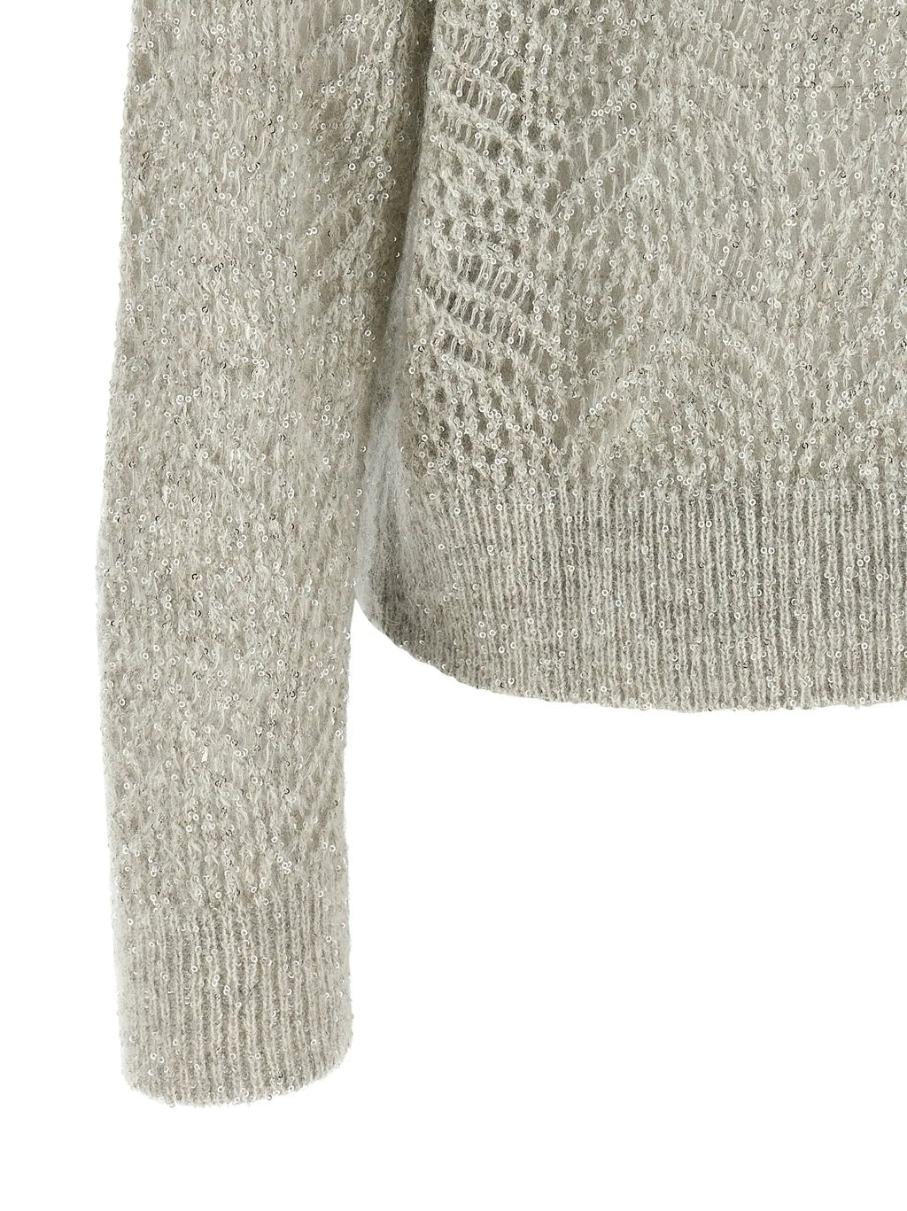 Cardigan Brunello Cucinelli en polyamide gris