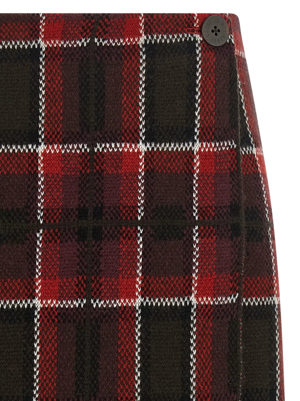 Guest in Residence Red Wool Long Skirt