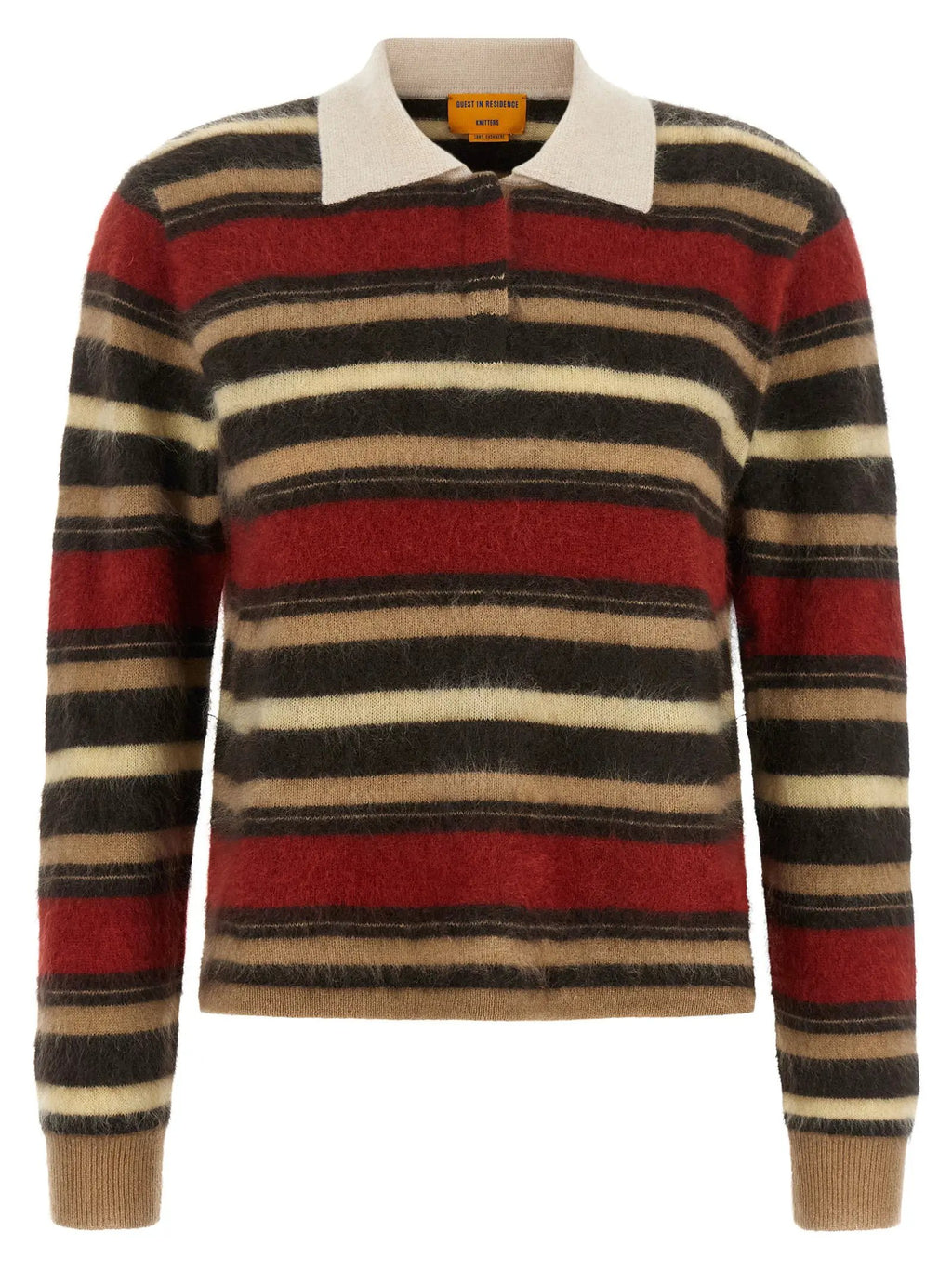 Guest in Residence Multicolor Cashmere Polo Shirt