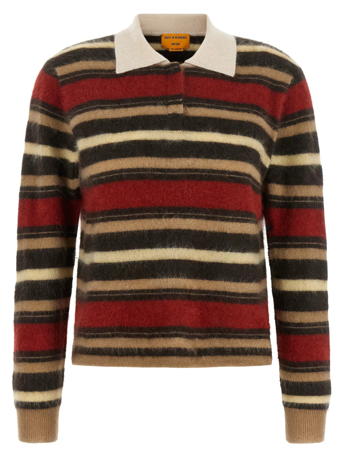 Guest in Residence Multicolor Cashmere Polo Shirt