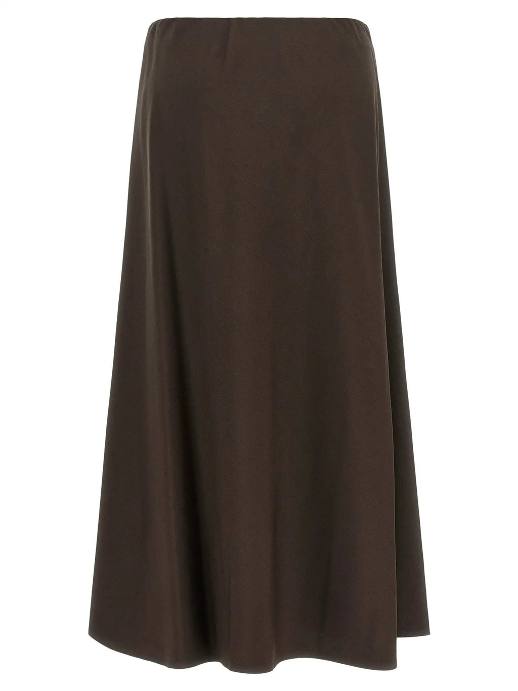 Brunello Cucinelli Brown Virgin Wool Midi Skirt