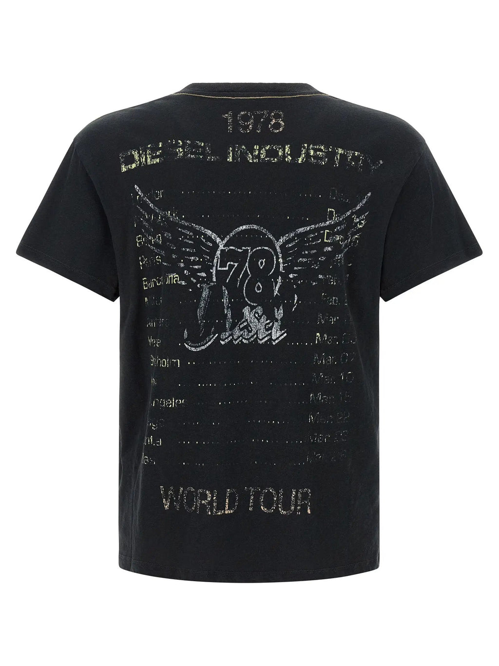 Diesel Black Cotton T-Shirt