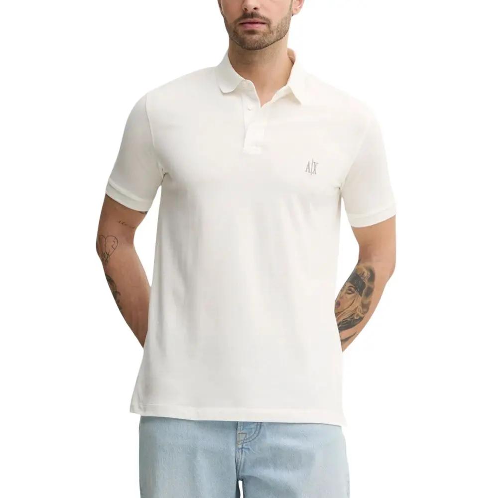 Polo Armani Exchange en coton blanc