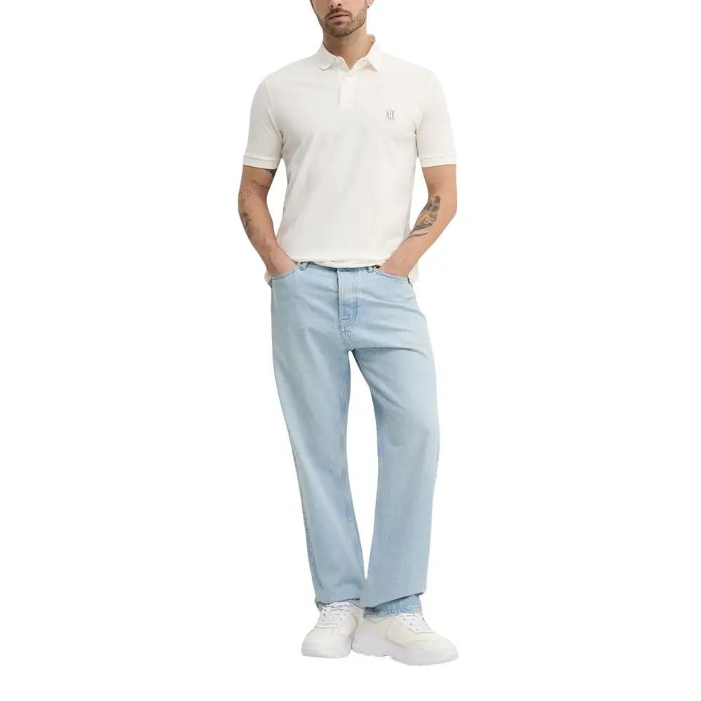 Polo Armani Exchange en coton blanc