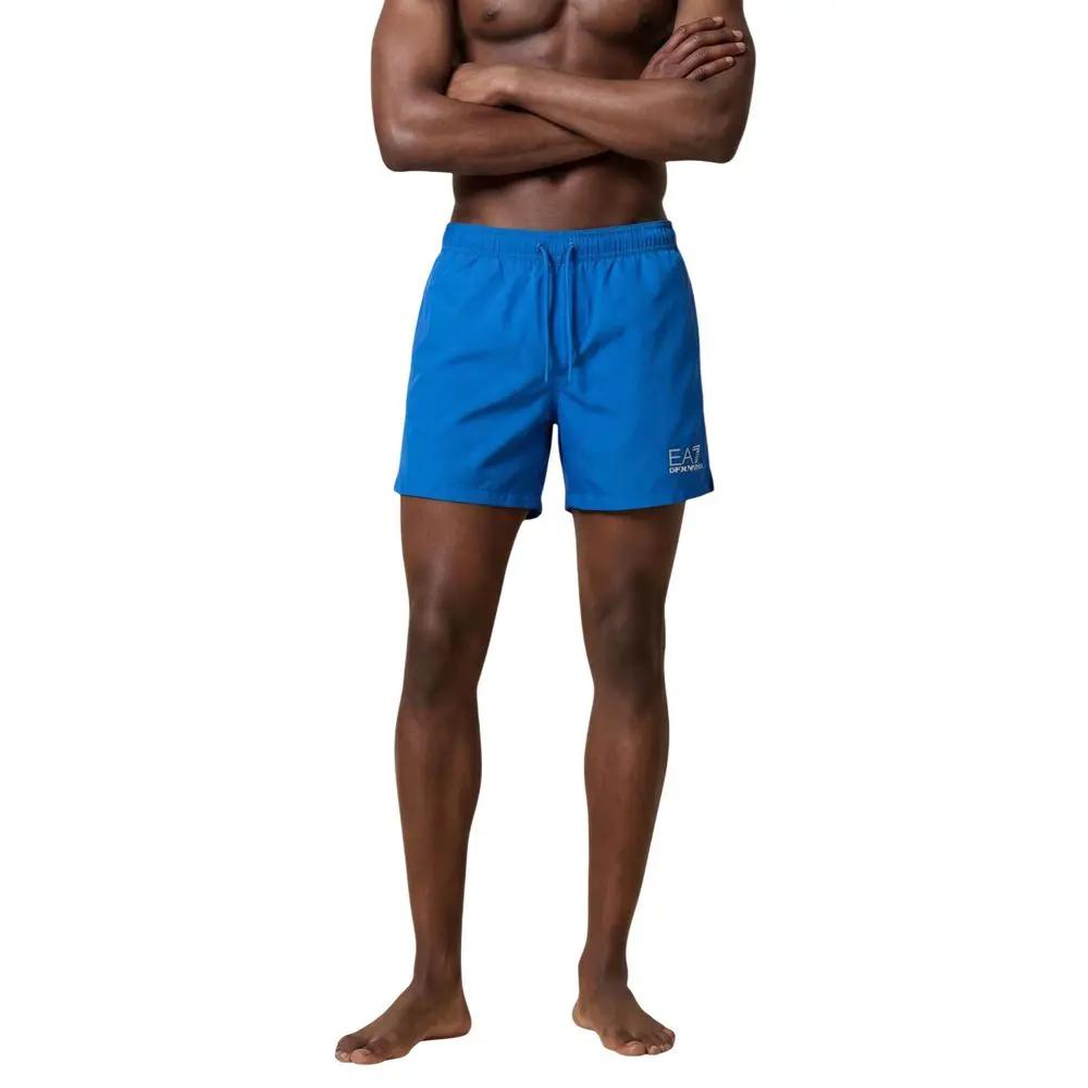 EA7 Emporio Armani EA7 Emporio Armani Blue Polyester Swim Shorts