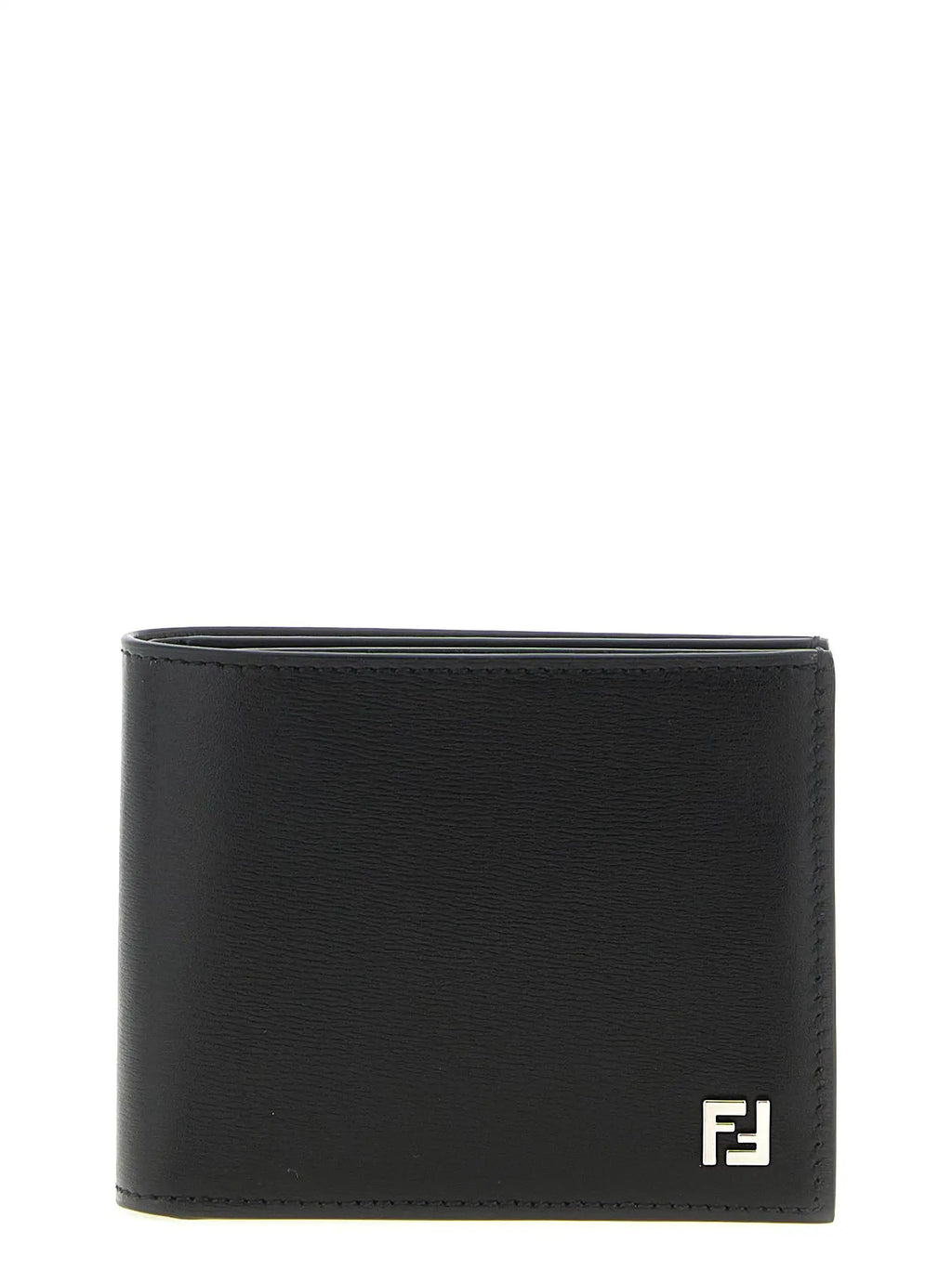 Portefeuille Fendi en cuir de veau noir