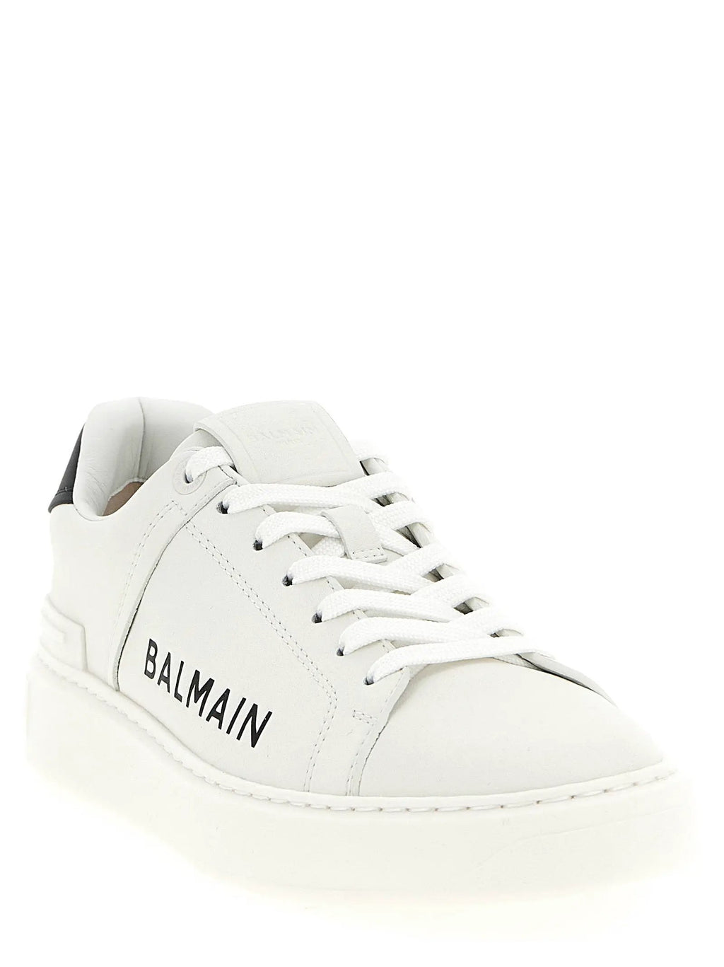 Balmain Bicolor Calfskin Low Top Sneakers