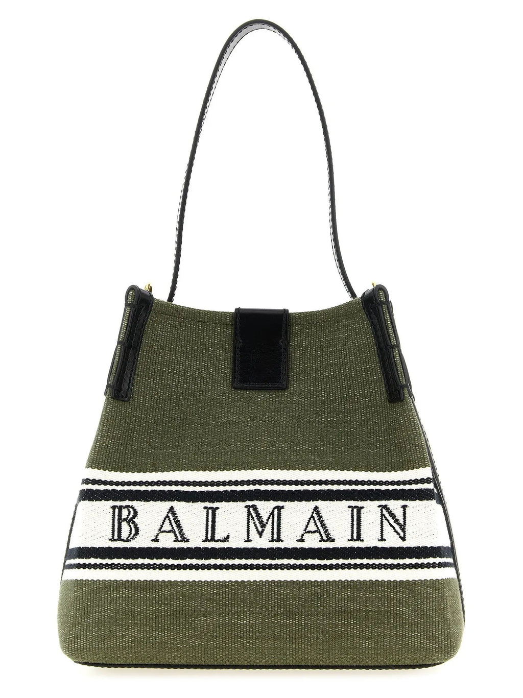 Balmain Bicolor Cotton Handbag