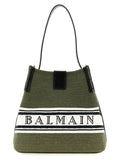 Balmain Bicolor Cotton Handbag