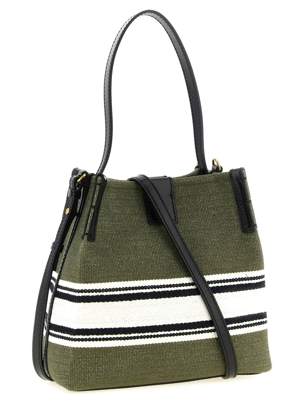 Balmain Bicolor Cotton Handbag