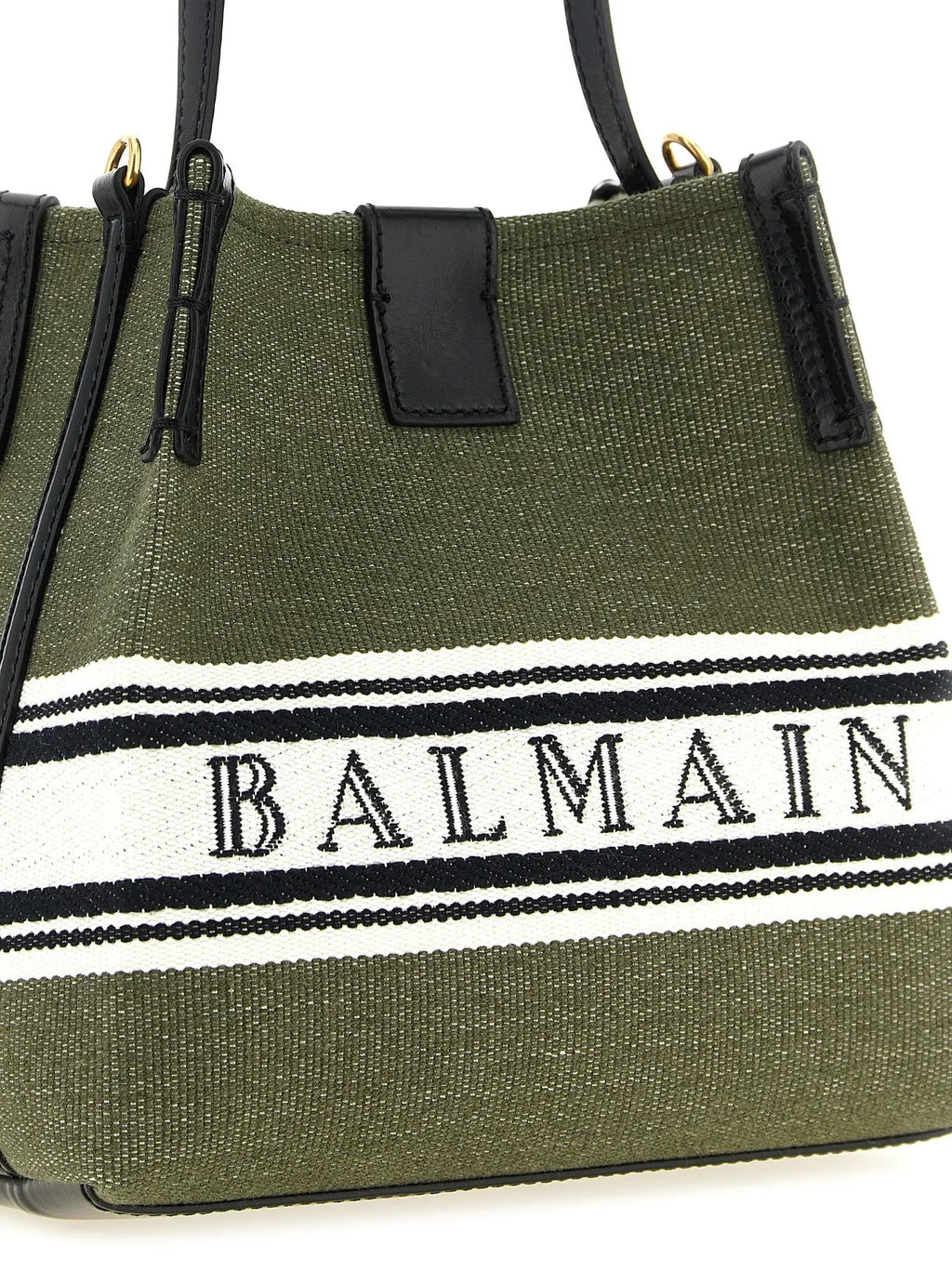 Balmain Bicolor Cotton Handbag