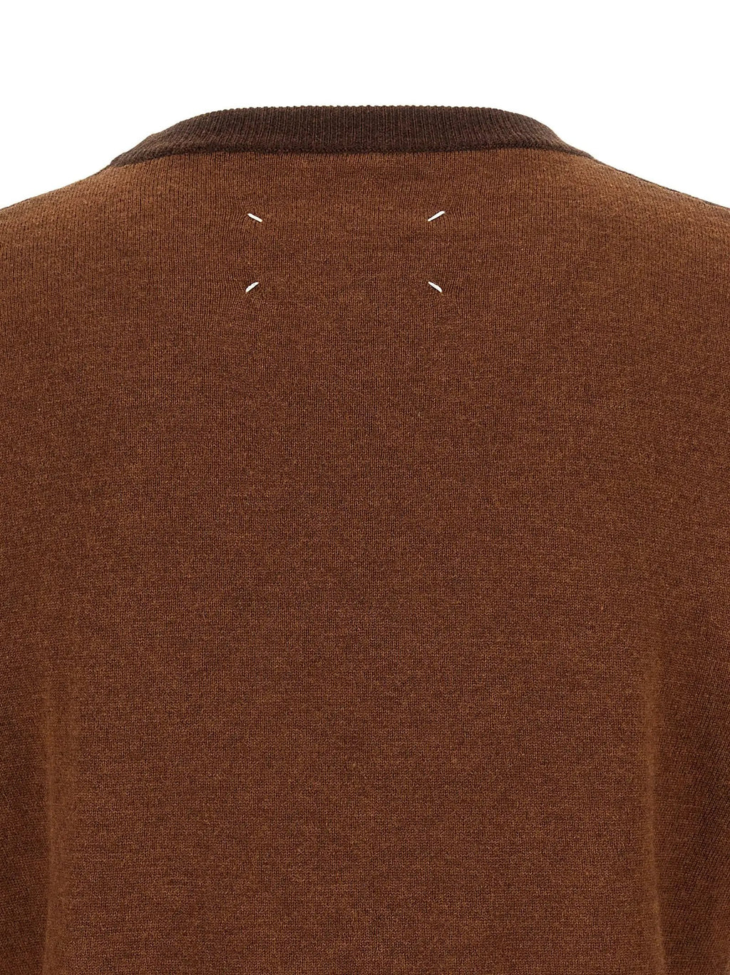 Maison Margiela Brown Wool Cardigan