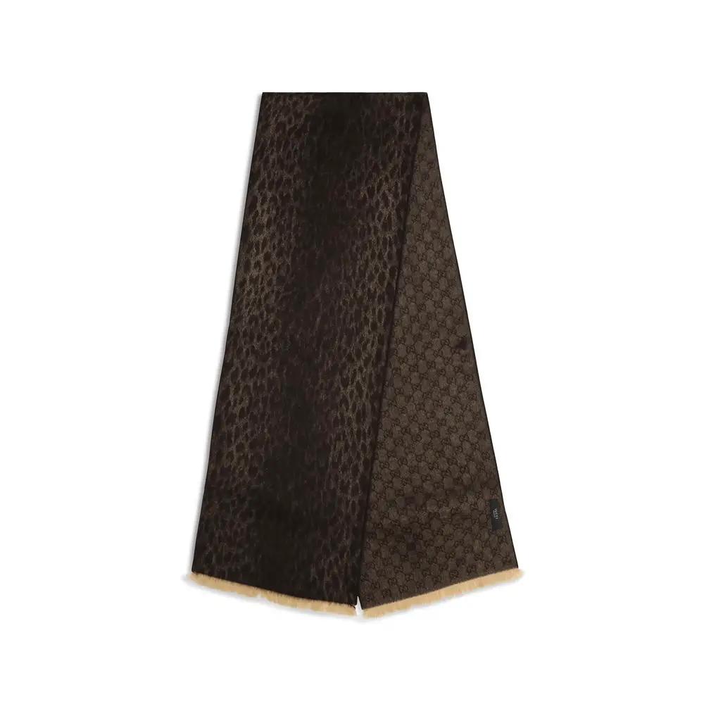 Écharpe Gucci en laine marron Oves Aries