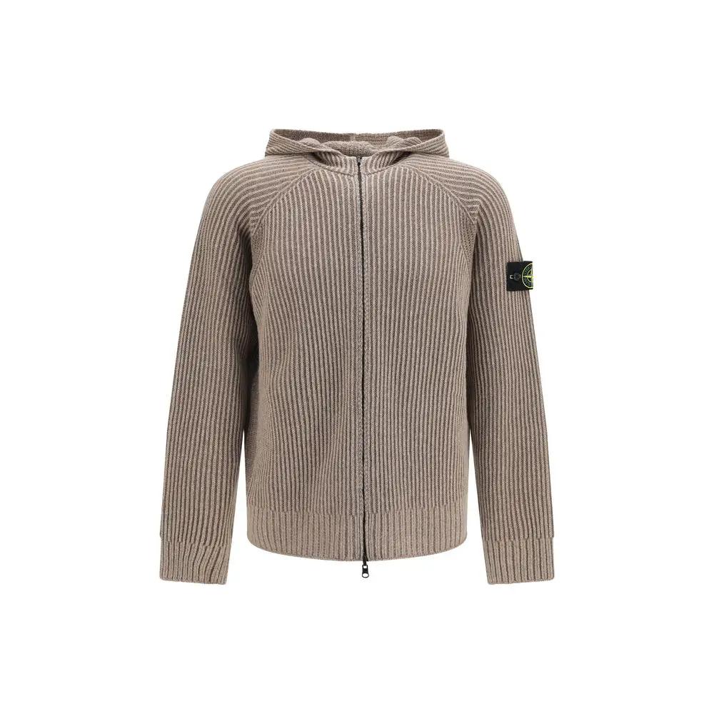 Stone Island Sweat-shirt en cachemire beige