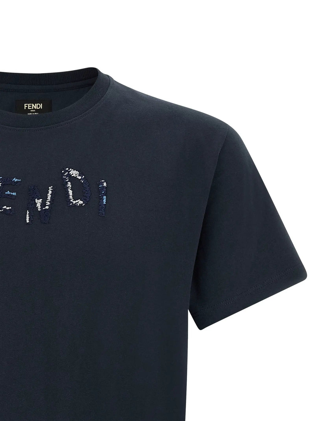 Fendi Fendi Blue Cotton T-Shirt