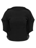 Issey Miyake Issey Miyake Black Polyester Blouse
