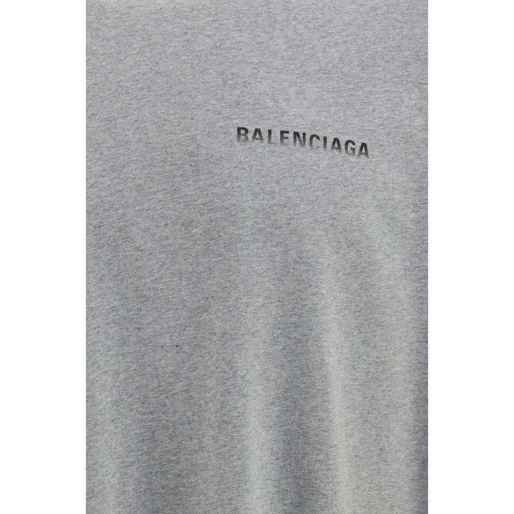 T-shirt Balenciaga en coton gris