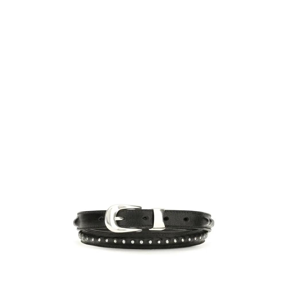 Our Legacy Our Legacy Black Calf Leather Bos Taurus Regular Belt