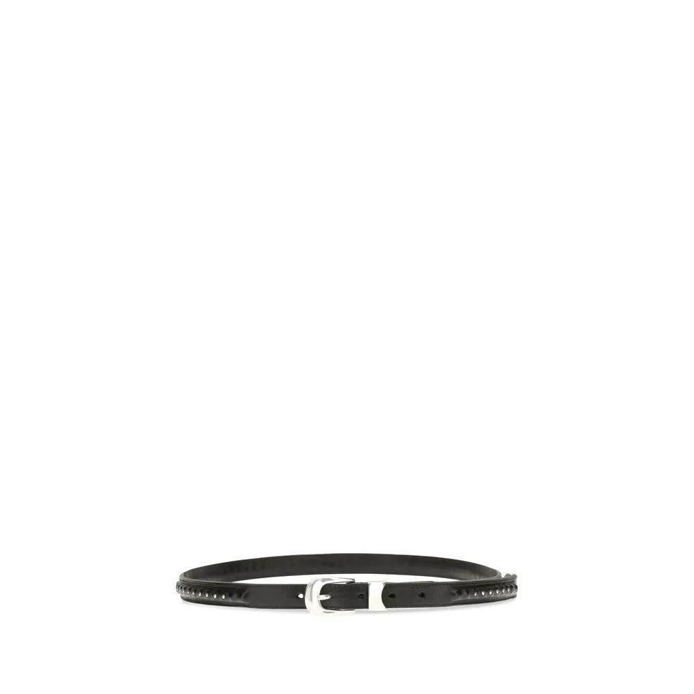 Our Legacy Our Legacy Black Calf Leather Bos Taurus Regular Belt