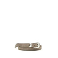 Notre ceinture fine en cuir de veau marron Bos Taurus Legacy