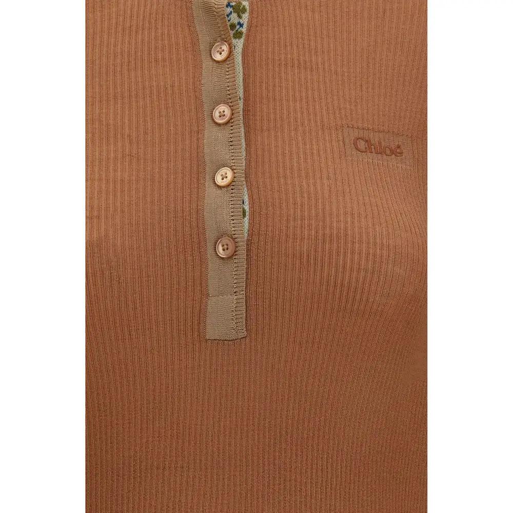 Chloé Beige Wool Oves Aries Shirt