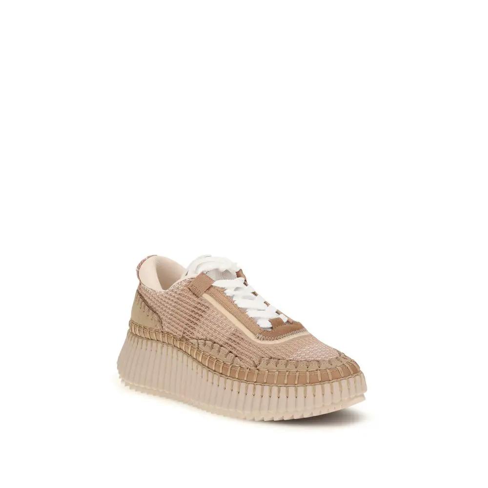 Baskets de sport Chloé en nylon beige