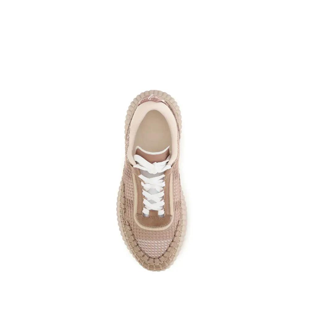 Baskets de sport Chloé en nylon beige