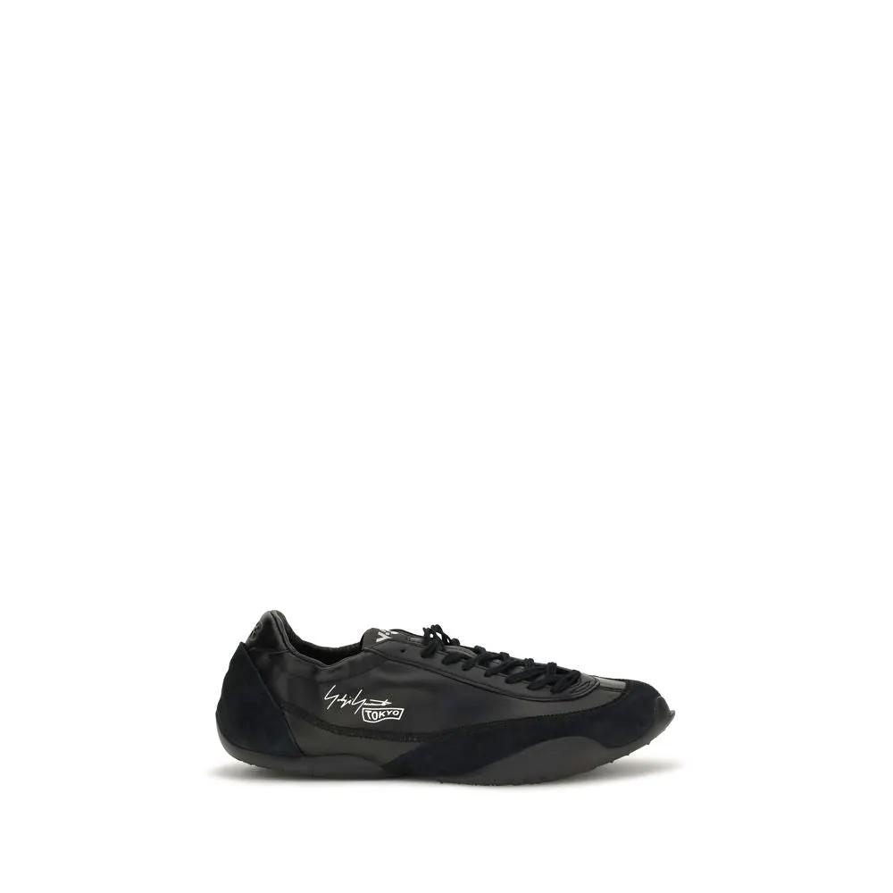 Baskets athlétiques Y-3 en cuir de veau noir Bos Taurus