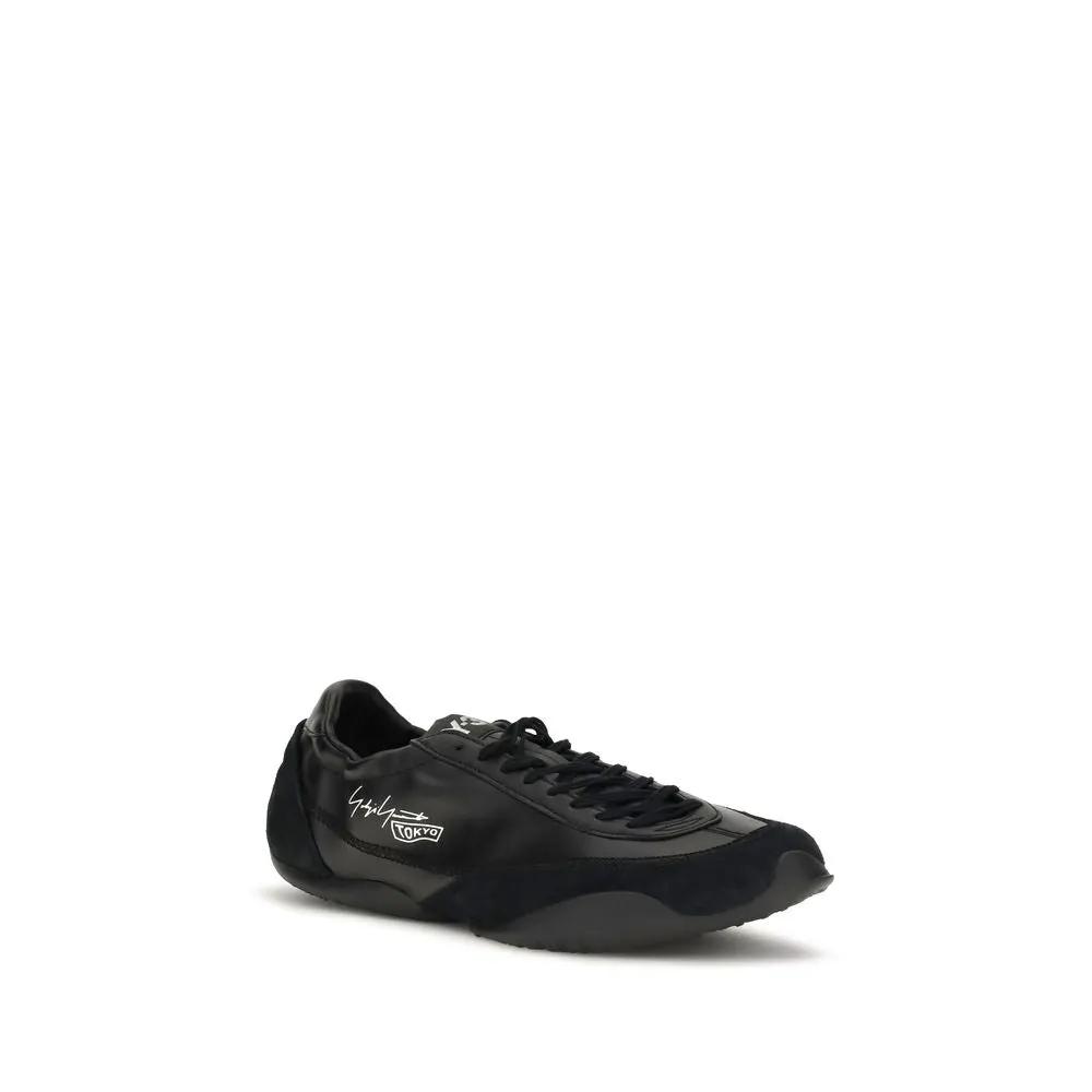 Baskets athlétiques Y-3 en cuir de veau noir Bos Taurus