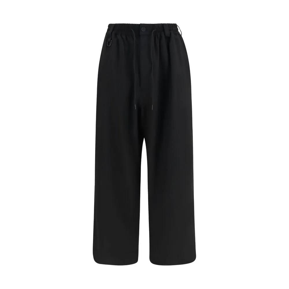 Pantalon décontracté Y-3 en laine noire Aries