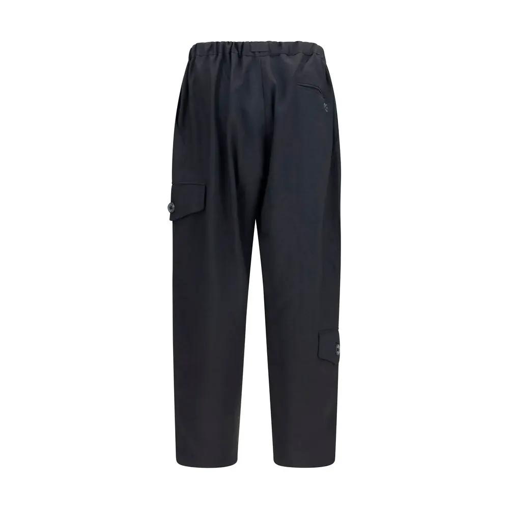 Y-3 Black Polyester Athletic Pants