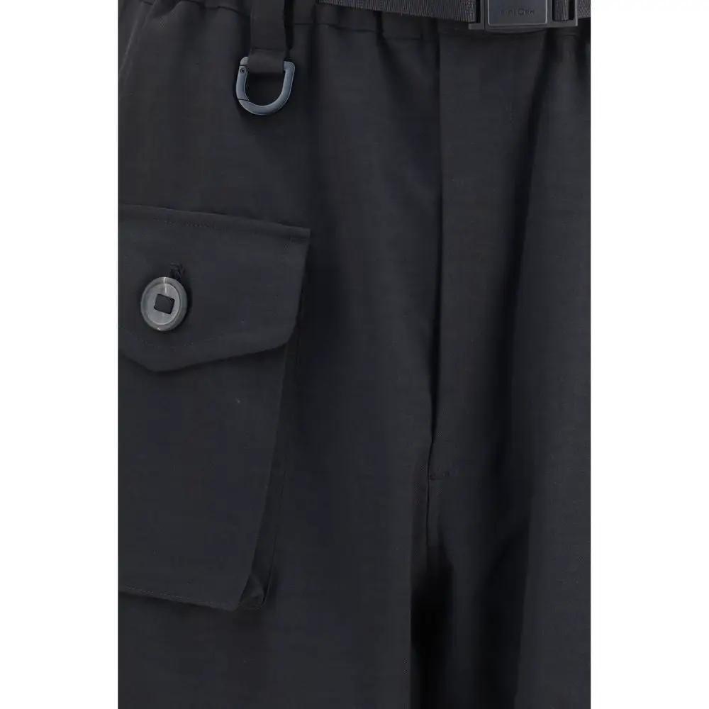 Y-3 Y-3 Black Polyester Athletic Pants