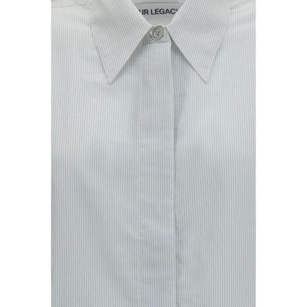 Notre chemise à motifs en modal blanc Legacy