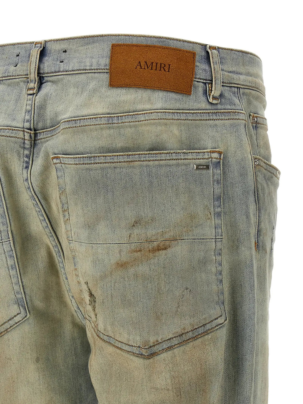 Amiri Beige Cotton Jeans Denim